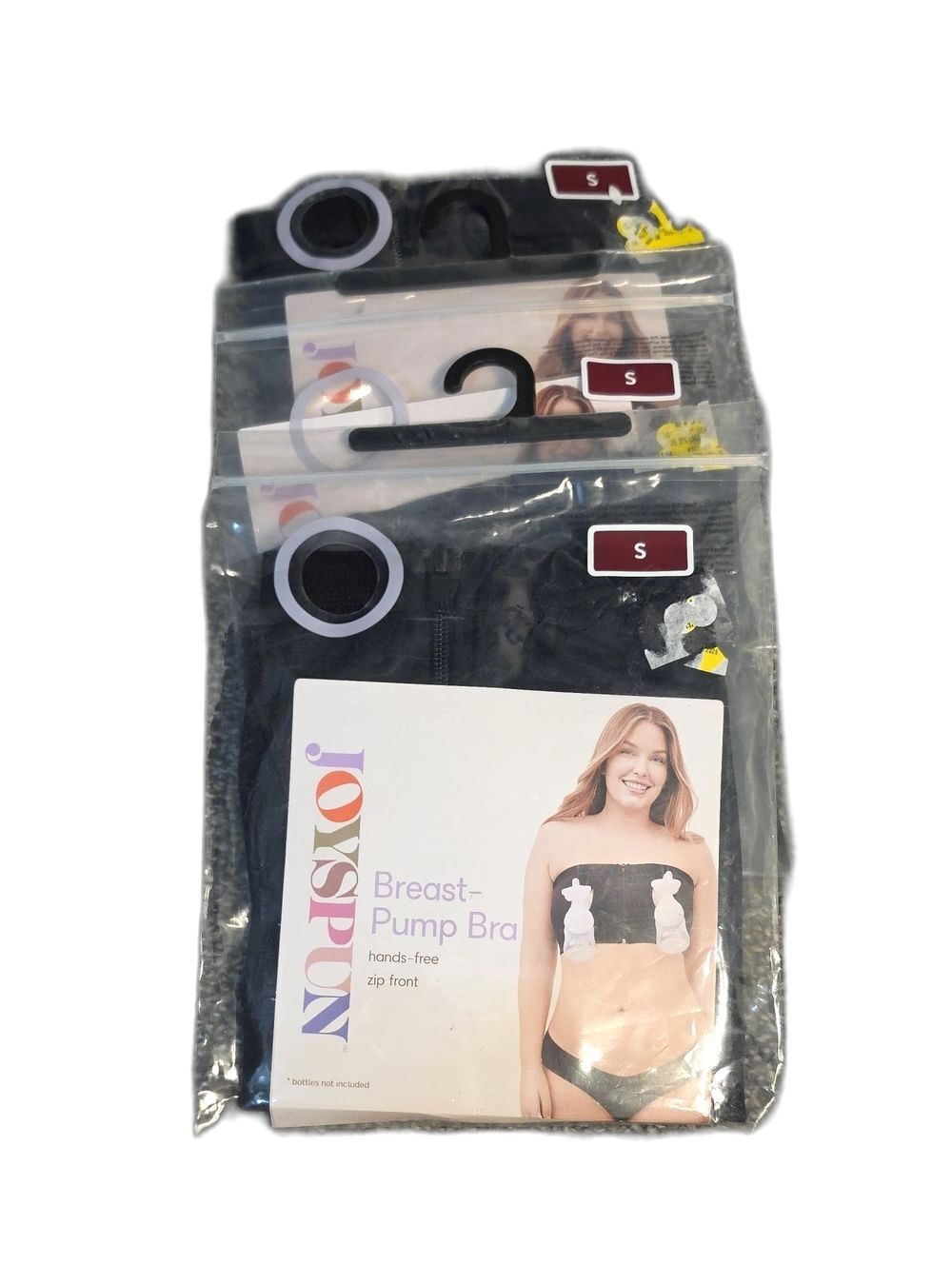 NWT JOYSPUN Bundle Of 3 Black Strapless Pumping Bras